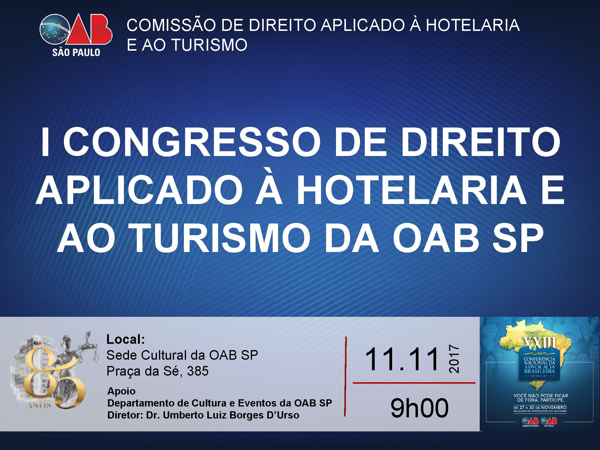 I CONGRESSO DE DIREITO APLICADO À HOTELARIA E TURISMO – SÃO PAULO