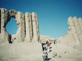 Ruínas de Kyz Kala, em Merv Antiga - Foto Sylvia Leite